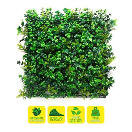Série botanique de jardin vertical Sungarden 50x50cm - Couleur verte