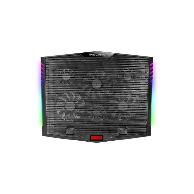 Base de refroidissement Mars Gaming MNBC5 pour ordinateur portable jusqu'à 19" - 6 ventilateurs - 7 positions d'inclinaison