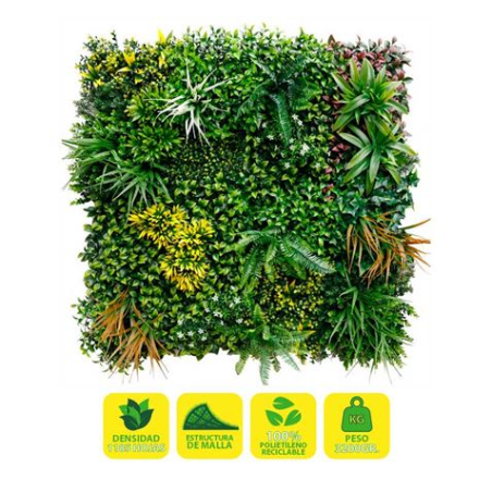 Série Pétale de Jardin Vertical Sungarden 100x100cm - Couleur Verte