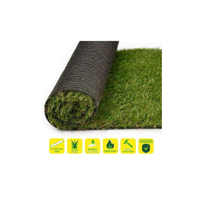 Gazon Artificiel SunGarden 2x5m - 30mm - Série Elegant