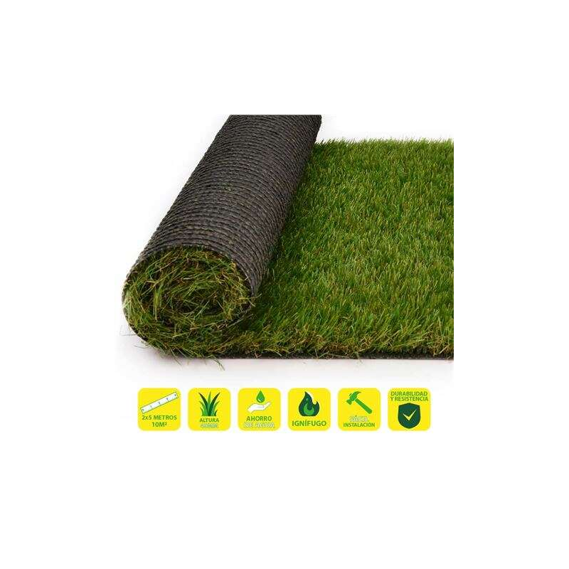 Gazon Artificiel SunGarden 2x5m - 40mm - Série Elegant