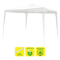 Tente en acier raphia Sungarden 3x3m - Couleur blanche