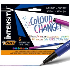 ✅ Lot de 6 feutres Bic Intensity couleur Plusieurs couleurs en stock