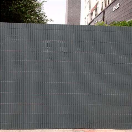 Haie en plastique double face SunGarden 1x3m - Couleur gris foncé
