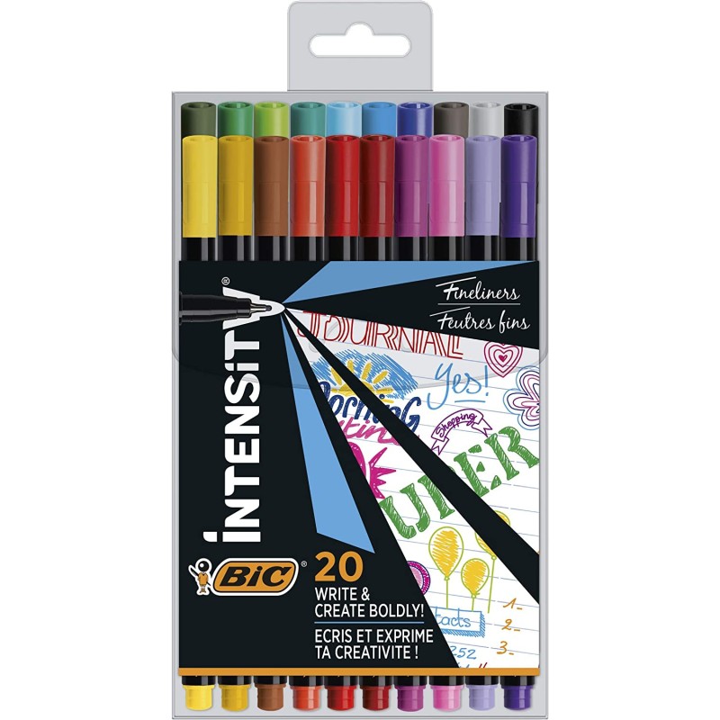 Lot de 20 feutres Bic Intensity