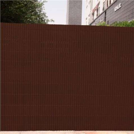 Haie en plastique double face SunGarden 2x3m - Couleur marron foncé