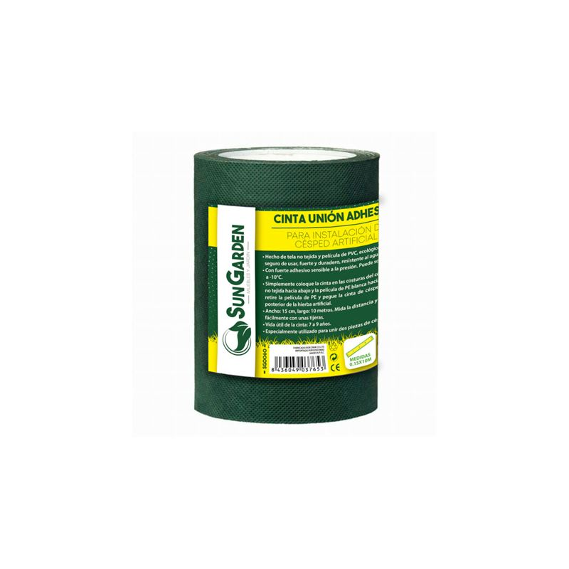 Ruban adhésif Union Sungarden pour installation de gazon artificiel 0,15 x 10 m – Couleur verte