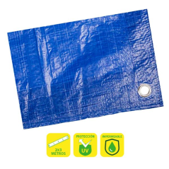 Auvent / Bâche Sungarden avec Oeillets Métalliques 2x3m - Couleur Bleu