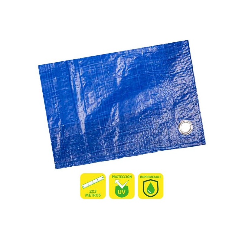 Auvent / Bâche Sungarden avec Oeillets Métalliques 2x3m - Couleur Bleu