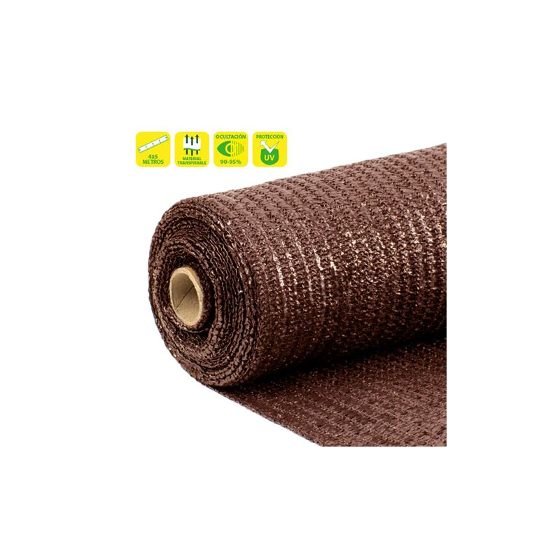 Filet d'Ombrage Sungarden 4x5m - Couleur Marron