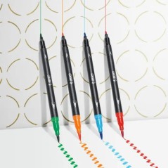 Lot de 6 Bic Intensity Feutres Double Pointe