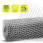Tissu Métallique Galvanisé Sungarden 19x19x1,2mm 1x10m - Couleur Gris