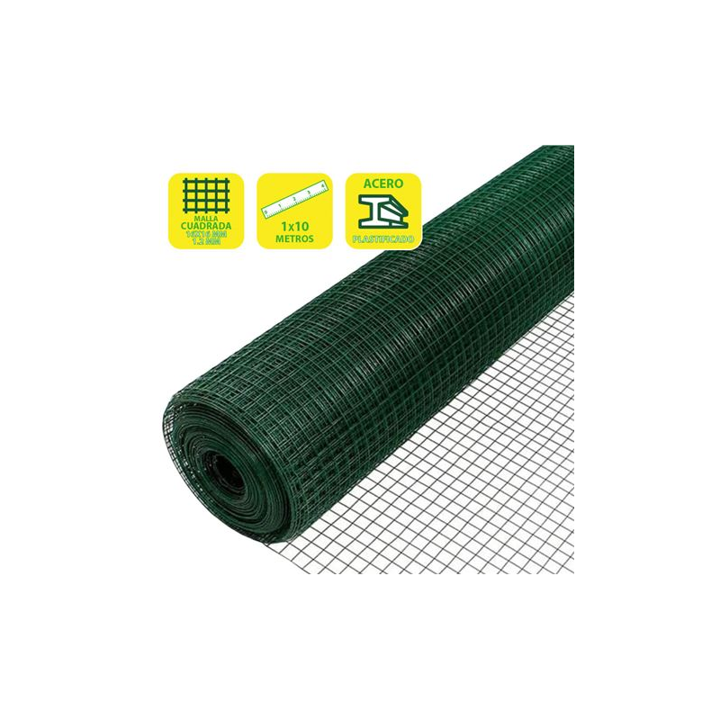 Tissu Métallique Laminé Sungarden 16x16x1,2mm 1x10m - Couleur Vert