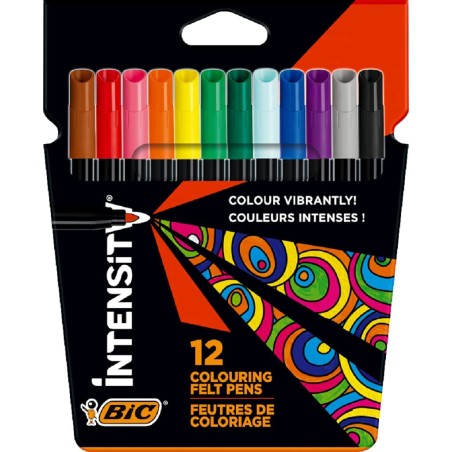 ✅ Lot de 12 feutres Bic Intensity couleur Plusieurs couleurs en stock