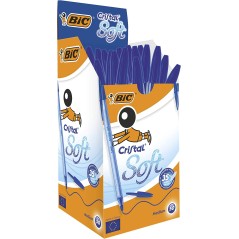 Boîte stylos bille bleus Bic