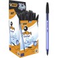 Stylos Bic Cristal Soft noir 1,2mm lot de 50
