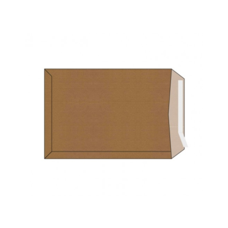Lot de 1000 enveloppes en papier kraft 70 g - Dimensions 100 x 145 mm - Autocollantes avec bande silicone - Marron