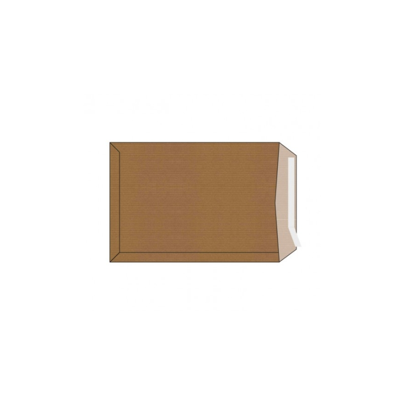Lot de 1000 enveloppes en papier kraft 70 g - Dimensions 120 x 170 mm - Autocollantes avec bande silicone - Marron