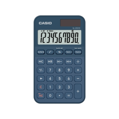 Calculatrice de poche Casio SL-310YC avec écran LCD 10 chiffres - Calculatrice fiscale - Alimentation solaire et piles - Compact