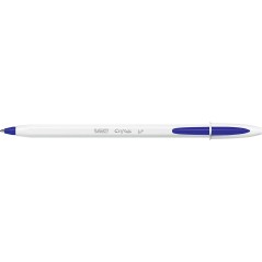 stylo bille Bic blanc bleu