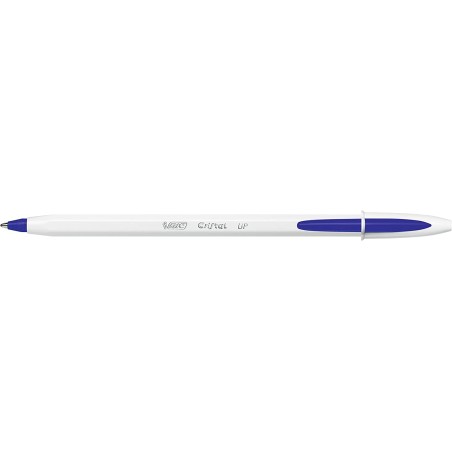 stylo bille Bic blanc bleu