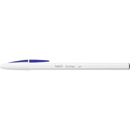 Stylo bille Bic Cristal Up bleu 1,2 mm lot de 20