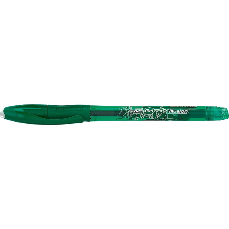 Stylo gel effaçable vert 0,7 mm Bic Gel-ocity Illusion x12 Stylo gel effaçable vert 0,7 mm Bic Gel-ocity Illusion x12