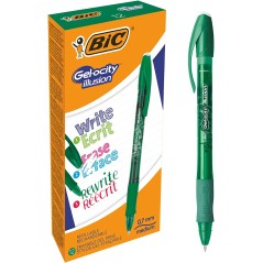 Stylo gel vert Bic effaçable