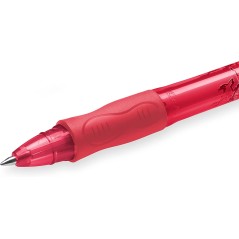 Stylo gel effaçable Bic Gel-ocity Illusion rouge 0,7mm x12