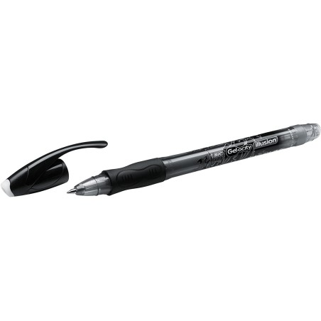 stylo gel noir Bic capuchon