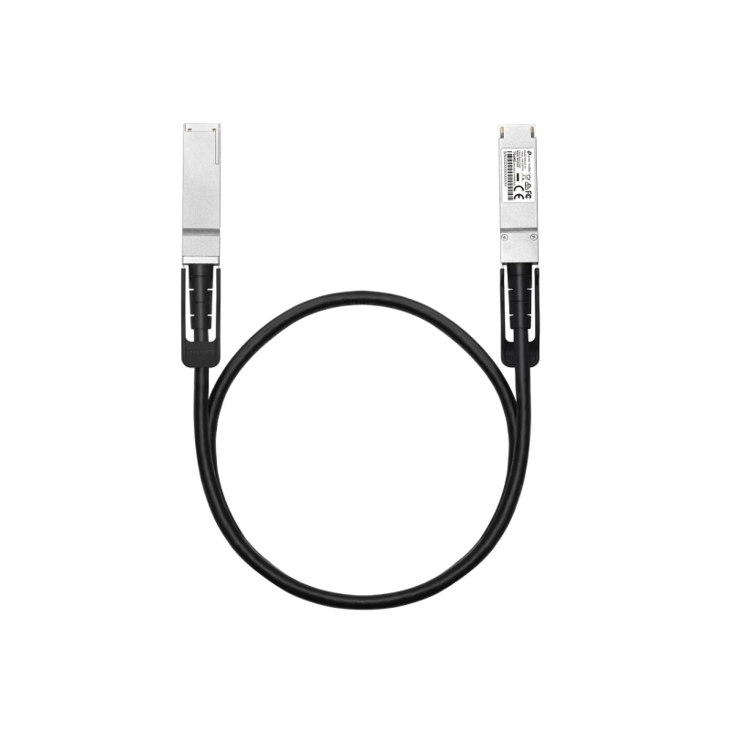 TP-Link Omada SM9220-1M Cable de Conexion Directa de 1m - Velocidad hasta 100Gbps - 30AWG - Plug and Play - Conector QSFP28 - Co