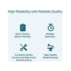 TP-Link Omada SM9220-1M Cable de Conexion Directa de 1m - Velocidad hasta 100Gbps - 30AWG - Plug and Play - Conector QSFP28 - Co