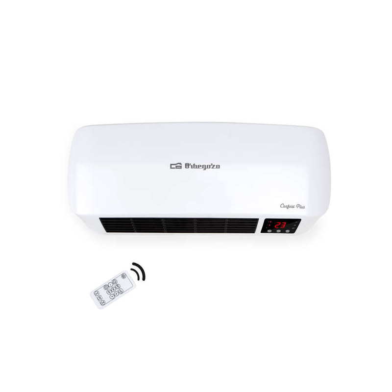 Chauffage de salle de bain en céramique divisé Orbegozo SP 6000 - IP-22 - 2000 W - Programmable - Télécommande - Économiseur d'é