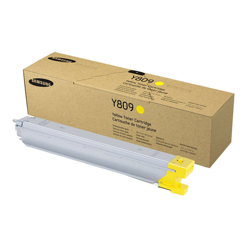 Cartouche de toner d'origine jaune Samsung CLT-Y809S - SS742A