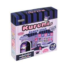Comansi Sticker House Kuromi Ramen Shop - Figurine incluse - Autocollants lavables - Décor adorable - Jeu créatif