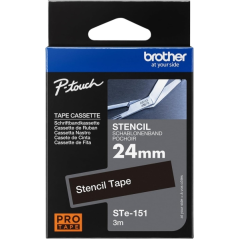Ruban d'identification original Brother STe151 - Largeur 24 mm x 3 mètres