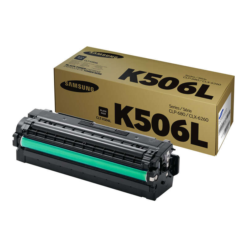 Cartouche de toner noire originale Samsung CLP680/CLX6260 - CLT-K506L/SU171A