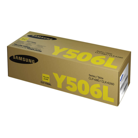 Cartouche de toner jaune d'origine Samsung CLP680/CLX6260 - CLT-Y506L/SU515A