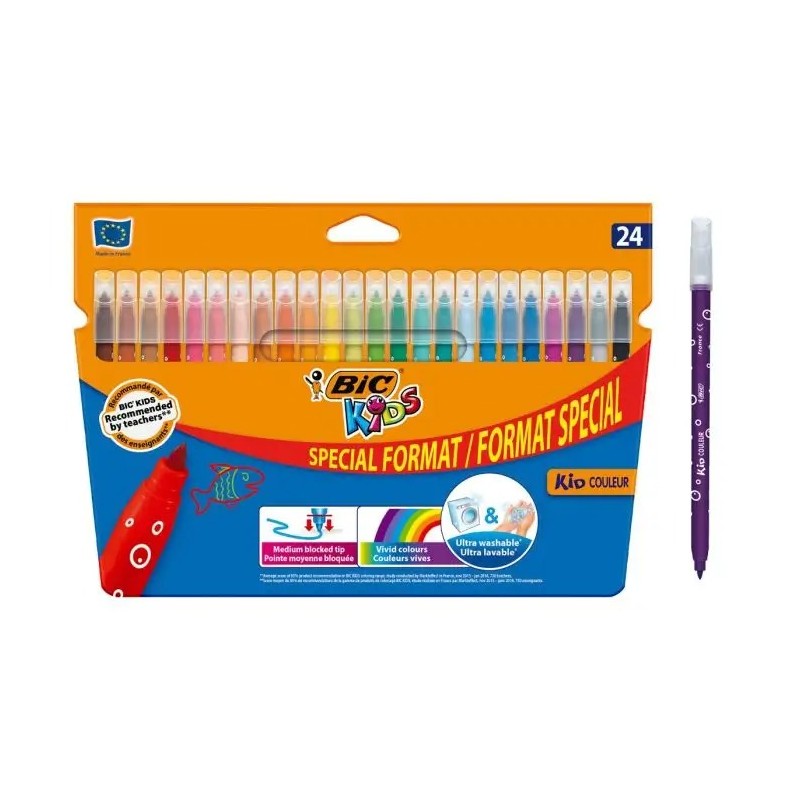 Bic Kids Feutres Pack de 24 couleurs assorties Bic Kids Feutres Pack de 24 couleurs assorties