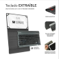 Clavier Bluetooth détachable Subblim - Étui universel 9-10,1" - Design ultra-fin - Support réglable - Accès à toutes les fonctio
