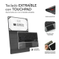 Clavier Bluetooth détachable Subblim - Étui universel 9-10,1" - Design ultra-fin - Support réglable - Pavé tactile - Système mag