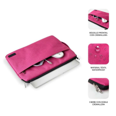 Etui Subblim URBAN - 410mm - Poignée rétractable - Fine et légère - Protection renforcée - Poche avant - Résistant aux chocs et