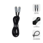 Câble USB-C Subblim High Power - 240 W - Nylon tressé - 40 Gbit/s - Puce E-Marker - 1,5 mètre - Noir