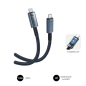 Câble USB-C Subblim High Power - 240 W - Nylon tressé - 40 Gbit/s - Puce E-Marker - 1,5 mètre - Noir