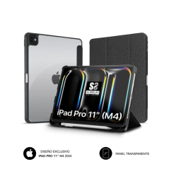 Coque exclusive Subblim pour iPad Pro 11 ? M4 2024 - Fermeture Magnétique - Bords Renforcés - 2 Positions d'Appui - Couleur Noir