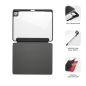 Coque exclusive Subblim pour iPad Pro 11 ? M4 2024 - Fermeture Magnétique - Bords Renforcés - 2 Positions d'Appui - Couleur Noir