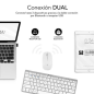 Subblim Compact Multi-Device Combo - Connectivité sans fil multi-appareils - Compatible avec Windows, Android, iOS et Macos - Co