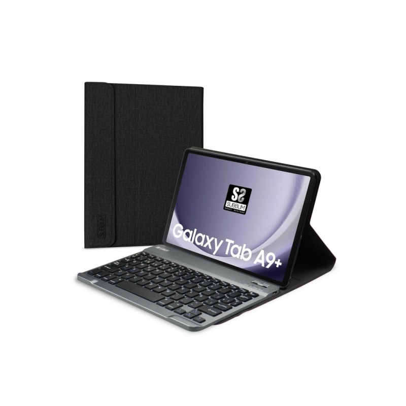 Étui exclusif Subblim Keytab Pro BT + clavier pour tablette Samsung Galaxy Tab A9+ 11 ? - Clavier Bluetooth compact - Fermeture