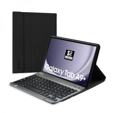 Étui exclusif Subblim Keytab Pro BT + clavier pour tablette Samsung Galaxy Tab A9+ 11 ? - Clavier Bluetooth compact - Fermeture