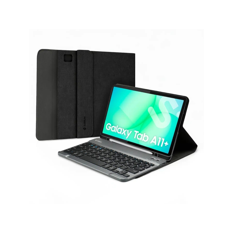 Étui clavier Subblim KeyTab Pro BT pour Samsung Galaxy Tab A11+ 11" - Bluetooth 5.2 - Protection à 360° - Jusqu'à 30 h d'autonom